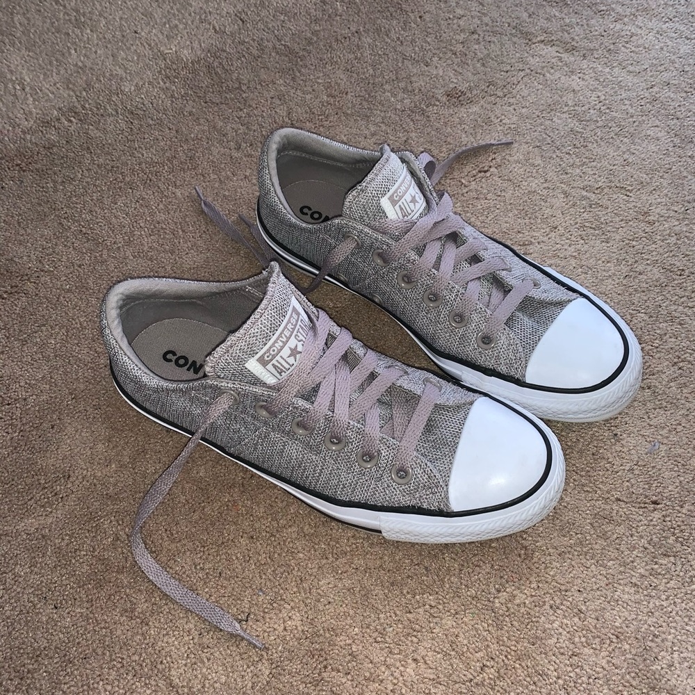 Converse grey and black size 8